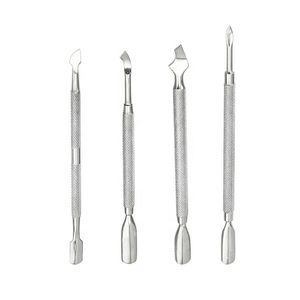 Poussoir à cuticules en acier inoxydable, outil de manucure, vente en gros, 9 pièces - Product Image 4