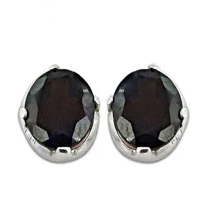 Boucles d'oreilles tendance pour femmes, en forme de diamant, coupe poire, plaquées or rose, blanc et jaune, avec finition en or 18 carats - Product Image 3