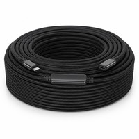 Tip-C Uzatma Kablosu 20M Sinyal Güçlendirici Örgülü USB C - USB C Gözetim Veri Kablosu