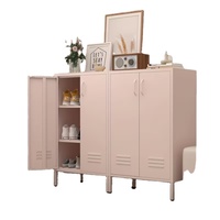 Casier de rangement en acier noir à 18 portes pour gymnase scolaire, personnalisable, avec serrure à clé, poignées en aluminium, certifié CE, écologique