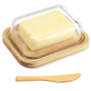Beurrier en bois avec couvercle en acrylique livraison transfrontalière restaurant boîte de rangement scellée fromage beurre boîte meilleure qualité - Product Image 5