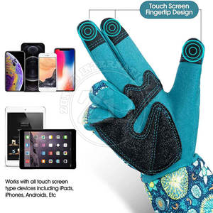 Gants de jardinage en cuir de qualité supérieure sur mesure, imperméables, antidérapants, livraison directe d'usine en stock - Product Image 3