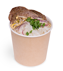 ถ้วยกระดาษคราฟท์คุณภาพดีที่สุด ขนาด 700 มล. แบบซ้อนได้ ปิดผนึกได้ กันน้ำมัน สำหรับอาหารร้อนและเย็น รับทำโลโก้ตามสั่ง - Product Image 1