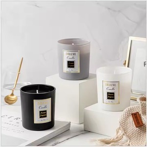 H.M.A Artesanías Contenedor de velas blancas simples con tapa interior dorada para uso a granel Suministro de velas artesanales durante Diwali Pascua - Product Image 1