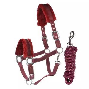 BRAND ZONE Licol de tête réglable en nylon pour cheval, taille personnalisable, avec longe, équipement équestre, accessoires pour chevaux - Product Image 2