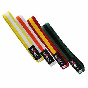 Cinturón de Jiu-Jitsu de Dos Colores con Logotipo Personalizado, 100% Algodón, Kimono de BJJ Duradero, Ropa de Artes Marciales Unisex para Adultos, de Secado Rápido y Transpirable - Product Image 1