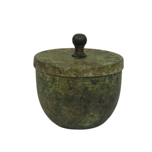 High Quality Metal Green Rustic Candle <b>Jars</b> With Metal Lid for Candle Making Travel Candle <b>Jars</b> - Product Image 1