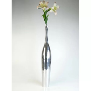 Florero de Metal de diseñador moderno de gran venta, decoración única de lujo para el hogar o la boda, artículo decorativo único para suelo de mesa - Product Image 2