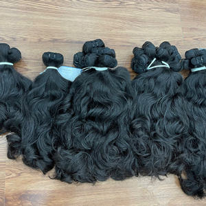 100% extensiones de cabello virgen vietnamita de alta calidad Natural doble dibujado Super doble cabello natural WAV trama Color Natural - Product Image 3