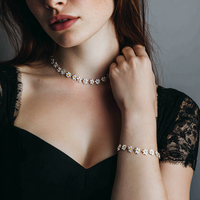 OEM ODM mignon pendentif en émail marguerite naturelle collier bracelet bijoux personnalisés
