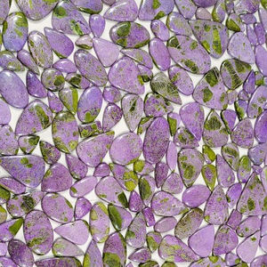 Purpurite-GEMA suelta de cabujón Natural, gemas mezcladas al por mayor - Product Image 4