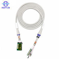 Câble coaxial micro ISO13485 personnalisé 44AWG 198 conducteurs pour sonde d'échographie, assemblage de faisceau de câbles pour équipement d'échographie
