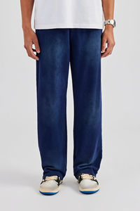 Pantalon de jogging ample pour homme en toile personnalisée, écologique, respirant, printemps, été, automne, hiver, devant plat, cordon de serrage - Product Image 2