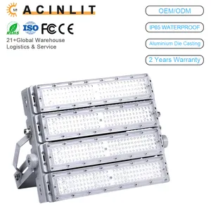 사용자 정의 고출력 야외 모듈 터널 LED 모션 홍수 빛 500w 600w 800w IP65 방수 터널 LED 높은 마스트 홍수 빛