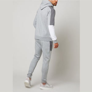 ชุดออกกำลังกายผ้าฝ้ายสำหรับผู้ชายชุดออกกำลังกายมีซิปแยกช่องใส่โทรศัพท์มีกระเป๋าจิงโจ้โลโก้ออกแบบได้ตามต้องการ - Product Image 4