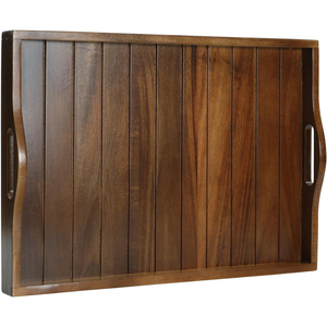 Nouveau plateau de service en bois Antique collations alimentaires plateau de service de fruits conception d'échecs serveur de café plateau pour accessoires de cuisine - Product Image 3