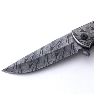 มีดพับอเนกประสงค์ PRESTIGE BLADES ใบมีดเหล็กดามัสกัส ด้ามจับปรับแต่งได้ สำหรับกิจกรรมกลางแจ้ง - Product Image 4