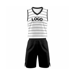 Ensemble d'uniformes de basket-ball universitaire gris classique Conception personnalisée Vente en gros Bsci Sportswear Numéro de nom de joueur et logo Écologique - Product Image 2