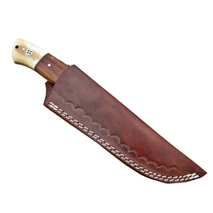Cuchillo de Caza de Alta Calidad OEM Personalizable, Hoja Fija de Espiga Completa, Alta Durabilidad, Acero de Damasco de 95 Capas, Madera de Palisandro - Product Image 5