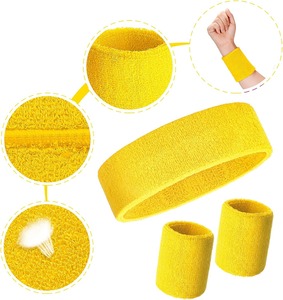 Sports Wrist-<b>head</b> <b>Bands</b> for Men & Women - Moisture Wicking Athletic Terry Cloth Sweatband for Tennis, Basketball, <b>Running</b>, Gym, - Product Image 6