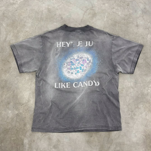 T-shirt personnalisé délavé à l'acide 100% coton grande taille logo imprimé t-shirt vintage pour hommes poids lourd surdimensionné fabriqué par Numica Sports - Product Image 2