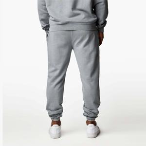 Pantalons de survêtement en molleton de coton rétro délavé sportif pour hommes Pantalons amples et pantalons de survêtement pour hommes Couleur Sweat-shirt - Product Image 5