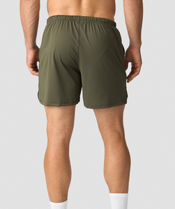 Short en maille Active bleu pour homme avec poches zippées en matériau à séchage rapide et stretch confortable pour l'entraînement et la course à pied - Product Image 6