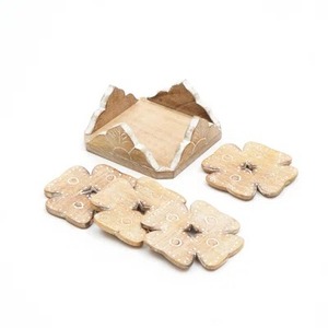 Premium Stainless Steel Eco-Friendly Octagon Shape Classic Style Coaster Set Decorative Drink <b>Mats</b> for Office Desk Party <b>Bar</b> - Product Image 1