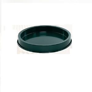 2023 producto más vendido, capa de polvo de Metal, bandeja redonda negra para servir alimentos con elegante plato de producto de utensilios de cocina para el hogar - Product Image 2