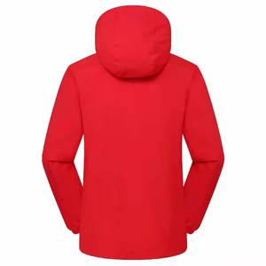 Chaqueta cortavientos impermeable de invierno para hombre personalizada con capucha acolchada transpirable algodón forrado lona cremallera - Product Image 2