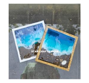 Dessous de verre en émail imprimé pour la maison Dessous de verre en bois de cuisine au design personnalisé pour la vente en gros de napperons d'accessoires de cuisine de forme carrée - Product Image 5