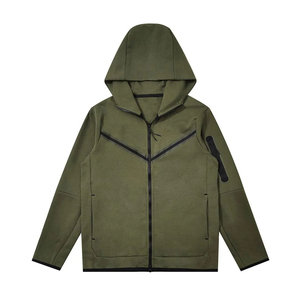 2025 vente en gros 100% doux respirant coton Streetwear fermeture éclair sweats à capuche polaire sweats à capuche avec logo personnalisé nouveau design vêtements de mode - Product Image 3