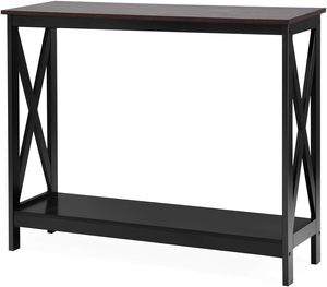 โต๊ะคอนโซลโลหะและหินอ่อนดีไซน์แบบเรขาคณิตพร้อมดีไซน์ทันสมัยสำหรับทางเข้าห้องนั่งเล่นหรือตกแต่งห้องโถง - Product Image 4