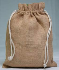 Bolsa con cordón impresa con logotipo personalizado de lona de lino y algodón 100% ecológica bolsa de polvo reutilizable de moda para velas portátil - Product Image 4