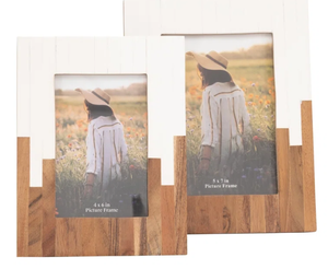 Cadre photo unique en bois de résine d'os fabriqué à la main avec détails complexes sculptés à la main et finition polie à la main lisse miroir - Product Image 6