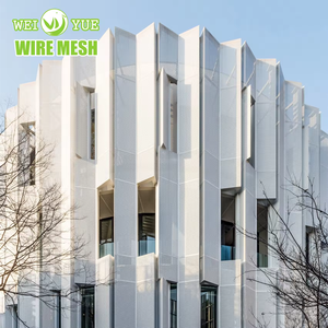 Bảng điều khiển đơn trang trí hoa chạm khắc màn hình lưới nhôm đục lỗ để xây dựng mặt tiền với dịch vụ hàn và đục lỗ - Product Image 6