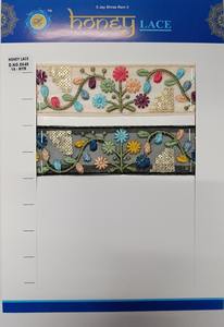 Lujoso adorno de encaje de diseñador para moda de alta gama y ropa de novia Patrones intrincados y detalles elegantes para ropa de boda - Product Image 4