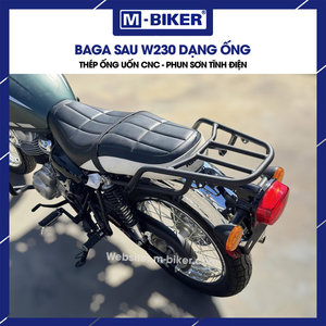 M-BIKER Kawasaki W230 Classic Retro Tail Bag CNC Bent Steel Tube Luggage Rack Retrofit/Upgrade Model - Product Image 4