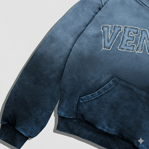 Custom Logo High Quality Acid Wash Winter Streetwear Fleece <b>Hoodie</b> Embossed Tracksuit Sweatsuit Vintage <b>Hoodie</b> <b>Shorts</b> <b>Set</b> <b>Men</b> - Product Image 4