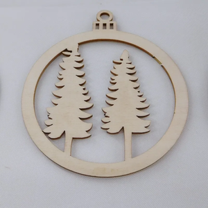 Ébauches d'ornements de Noël ronds à forte demande pour la décoration de la maison et de l'hôtel Décor d'arbre à vin de sublimation de taille personnalisée en Inde - Product Image 6