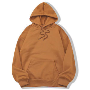 Wholesale 280gsm 100% Cotton Winter <b>Hoodie</b> Knitted Weight Unisex <b>Pink</b> Drawstring <b>Hoodie</b> Ready Stock Bulk Men's Fleece <b>Hoodie</b> - Product Image 4
