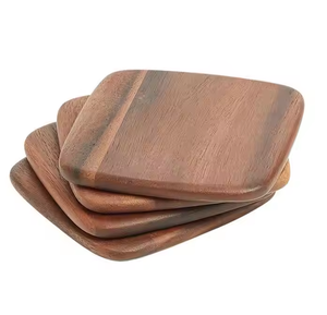 Posavasos elegantes hechos a mano de madera de nogal Estilo clásico de la India-Precio de venta completo por Crescent Crafts - Product Image 2