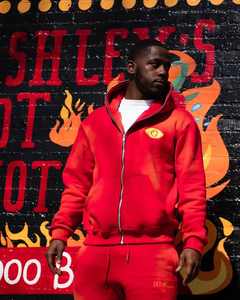 Survêtement deux pièces surdimensionné Vintage pour Applique personnalisée broderie Logo lavage à l'acide survêtement respirant Streetwear hiver - Product Image 2