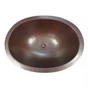 Bassin rond en cuivre de qualité supérieure avec un attrait adorable unique parfait pour les conceptions de cuisine inspirées des artisans - Product Image 2