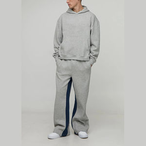 Conjunto Deportivo Casual con Capucha para Hombre, 2 Piezas, Oversize, Hombros Caídos, Cómodo, Personalizado con Transferencia Térmica, Poliéster/Algodón, Venta al Por Mayor - Product Image 4