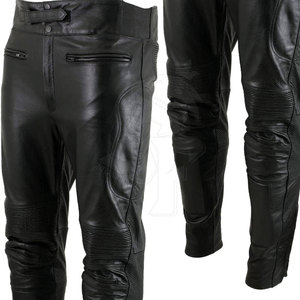 กางเกงหนังสำหรับผู้ชายกางเกงหนังดีไซน์ไม่เหมือนใครพร้อมโลโก้ตามสั่ง - Product Image 4