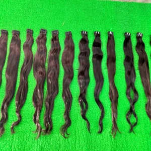 Extension de cheveux Remy indiens sans produits chimiques à donneur unique pour filles et femmes Cheveux sans enchevêtrement pour une élégance élégante - Product Image 4