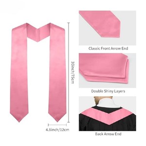 Tela de Satén de Poliéster de Alta Calidad 2025, Tejido de Punto, Personalizado con Logotipo Impreso, Toga de Graduación, Colores Personalizados, Cómoda - Product Image 6