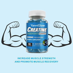 OEM ODM ครีเอทีนโมโนไฮเดรตแบบกัมมี่ อาหารเสริมเพื่อสุขภาพ ช่วยเพิ่มพลังงาน สำหรับการเจริญเติบโตของกล้ามเนื้อ เสริมสร้างโภชนาการสำหรับนักกีฬาผู้ใหญ่ - Product Image 1