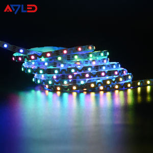 Tira de Luces LED RGB 5050 de 8 mm y 12 V, de Alta Luminosidad, en Forma de S, Flexible, Direccionable, WS2815, para Señalización Comercial - Product Image 2